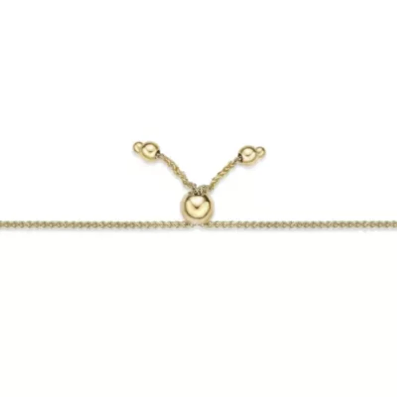 1/5 ct. tw. Diamond "Mom" Adjustable Bracelet in 14K White Gold