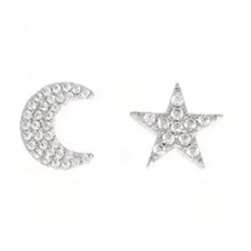 Lab Created 1 / ct. t.w. White Sapphire Stud Earrings in Sterling Silver