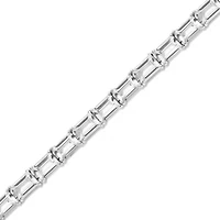 Lab Created 18 1/5 ct. t.w. White Sapphire Bracelet in Sterling Silver