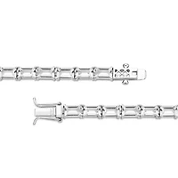 Lab Created 18 1/5 ct. t.w. White Sapphire Bracelet in Sterling Silver