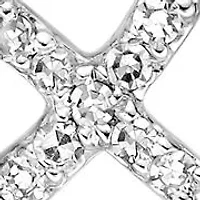 Diamond Accent Heart Cross Pendant in Sterling Silver