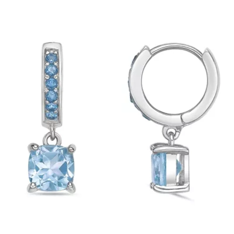 2.6 ct.t.w. ISQA Sky Blue Topaz Earrings in Sterling Silver
