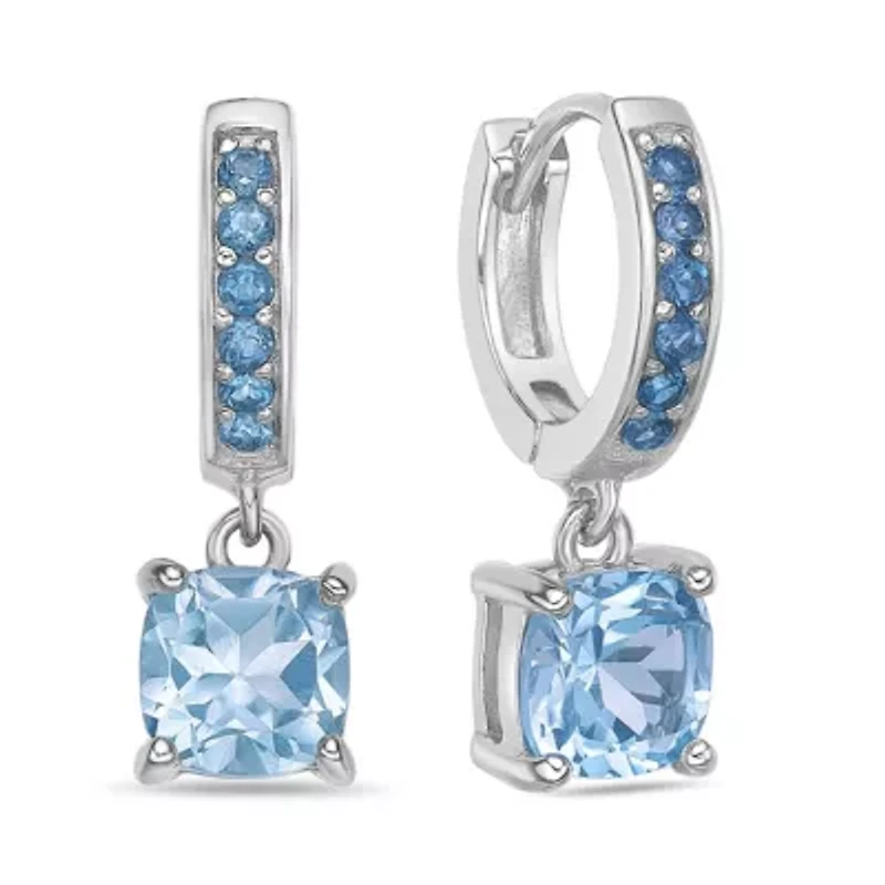 2.6 ct.t.w. ISQA Sky Blue Topaz Earrings in Sterling Silver