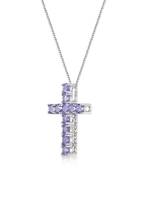 1 3/4 ct. t.w.Amethyst Pendant Necklace in Sterling Silver