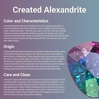 1 5/8 ct. t.w. Created Alexandrite and White Topaz Ring in Sterling Silver