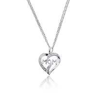 Diamond Accent Mom Pendant in Sterling Silver