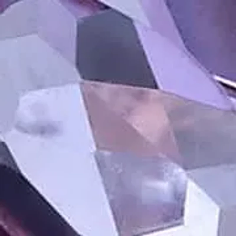 Gold Over Silver Amethyst and White Topaz Crab Pendant Necklace