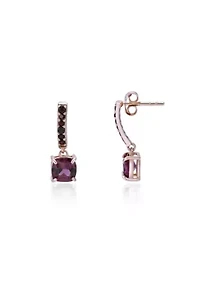 2 3/4 ct. t.w. Garnet Earrings in 2 Micron Gold Plated Sterling Silver