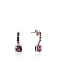 2 3/4 ct. t.w. Garnet Earrings in 2 Micron Gold Plated Sterling Silver