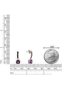 2 3/4 ct. t.w. Garnet Earrings in 2 Micron Gold Plated Sterling Silver