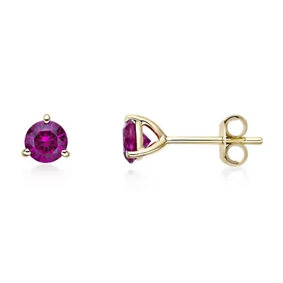 Lab Created 1 1/5 ct. t.w. Created Ruby Stud Earrings in 10K Gold