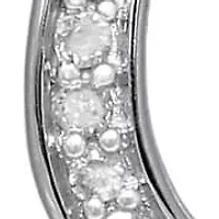 Diamond Accent Infinity Drop Pendant in Sterling Silver