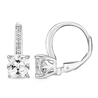 Lab Created 2 3/8 ct. t.w. White Sapphire Drop Earrings in Sterling Silver