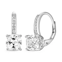 Lab Created 2 3/8 ct. t.w. White Sapphire Drop Earrings in Sterling Silver