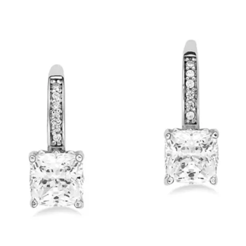 Lab Created 2 3/8 ct. t.w. White Sapphire Drop Earrings in Sterling Silver