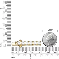 Lab Created 10 1/2 ct. t.w. White Sapphire Bracelet in Gold Plated Silver