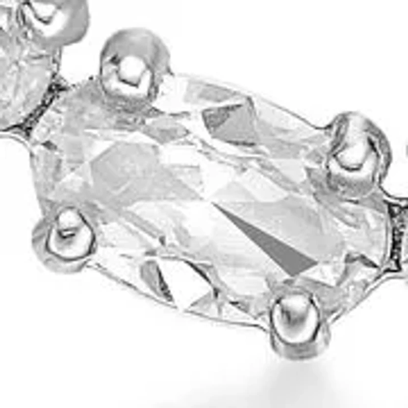 Lab Created 3 1/2 ct. t.w. White Sapphire Circle Pendant Necklace in Sterling Silver