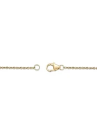 1/5 ct. t.w. White Topaz Necklace in Gold Plated Sterling Silver