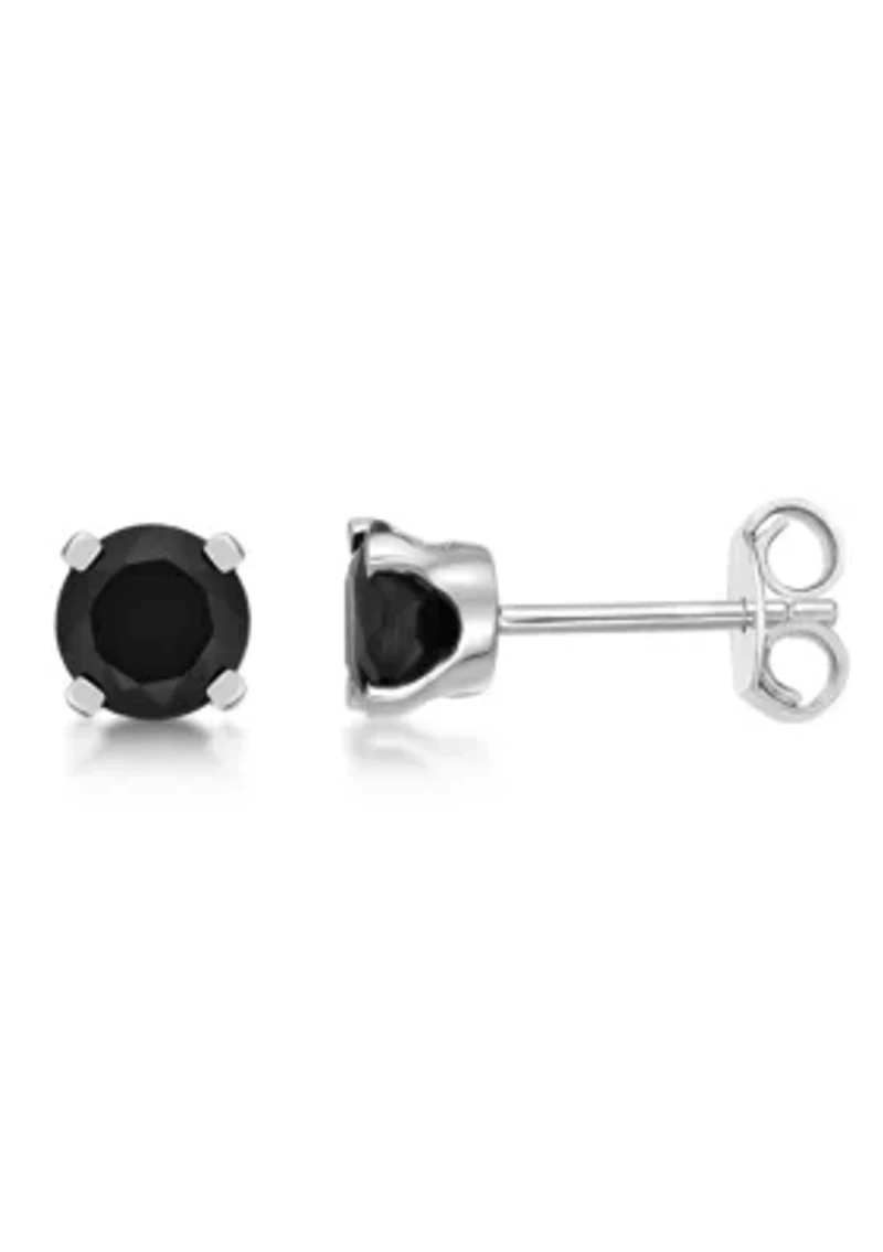 0.7 ct. t.w. Black Onyx Stud Earrings in Sterling Silver