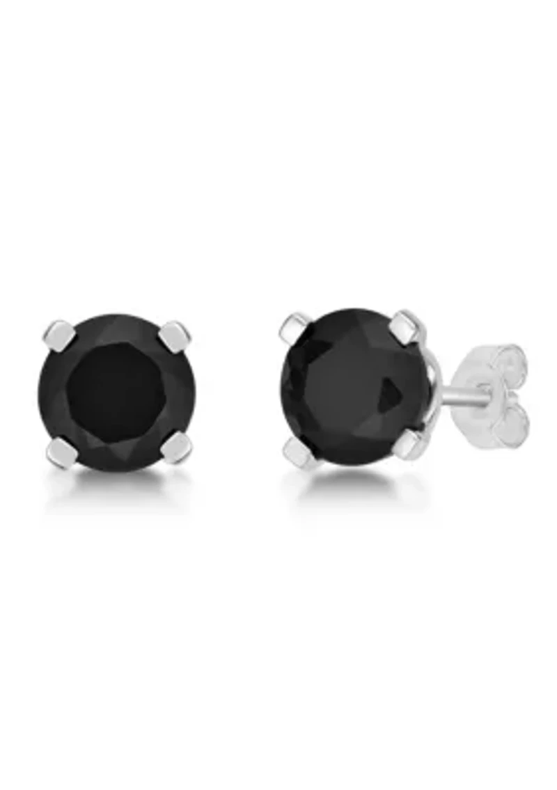 0.7 ct. t.w. Black Onyx Stud Earrings in Sterling Silver