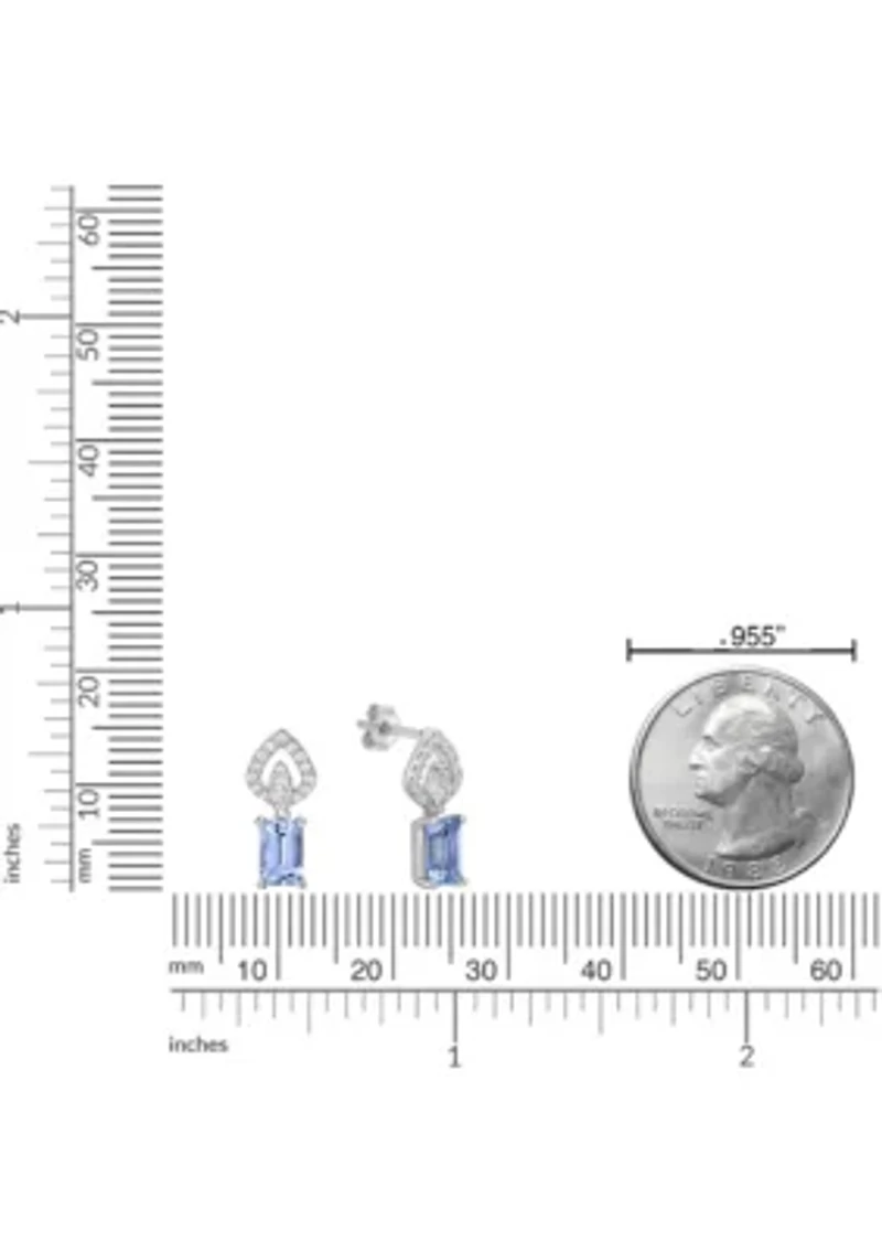 1.04 ct. t.w. Aquamarine and 0.29 ct. t.w. Diamond Ring in 10K White Gold