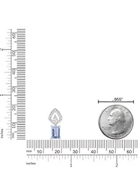 0.65 ct. t.w. Aquamarine and 0.19 ct. t.w. Diamond Pendant Necklace in 10K White Gold