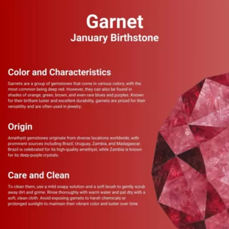 1 1/2 ct. t.w. Garnet Pendant Necklace in 2 Micron 18k Gold Plated Silver