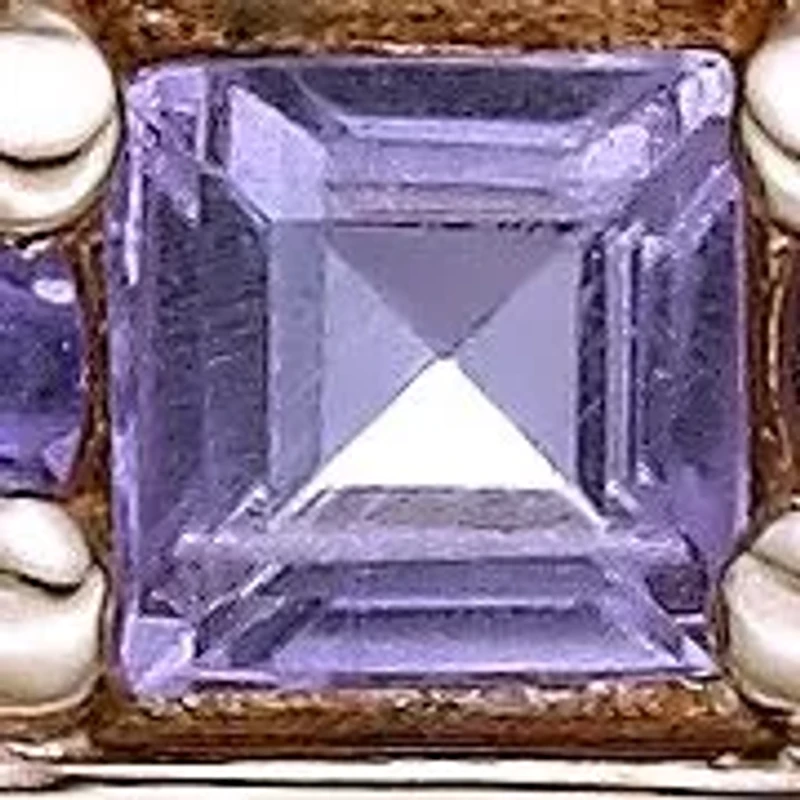 1.1 ct. t.w. Amethyst Bar Pendant Necklace in 2 Micron 18k Rose Gold Plated Silver