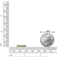 1.54 ct. t.w. Peridot Bar Pendant Necklace in 2 Micron 18k Rose Gold Plated Silver