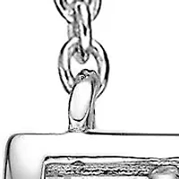 1.21 ct. t.w. White and Blue Topaz Bar Pendant Necklace in 2 Micron 18k Rose Gold Plated Silver