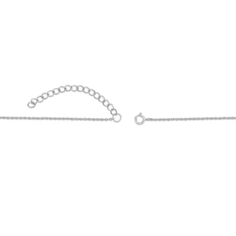 1.21 ct. t.w. White and Blue Topaz Bar Pendant Necklace in 2 Micron 18k Rose Gold Plated Silver