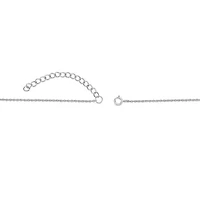 1.21 ct. t.w. White and Blue Topaz Bar Pendant Necklace in 2 Micron 18k Rose Gold Plated Silver