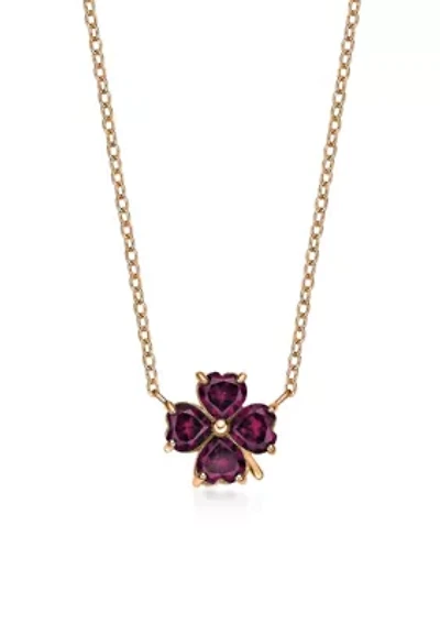 Lab Created 2 3/8 ct. t.w. Created Ruby Pendant Necklace in 2 Micron Rose Gold Plated Sterling Silver
