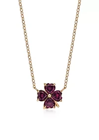 Lab Created 2 3/8 ct. t.w. Created Ruby Pendant Necklace in 2 Micron Rose Gold Plated Sterling Silver