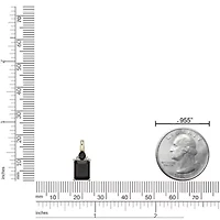 2.08 ct. t.w. Black Onyx and Diamond Accent Pendant Necklace in 10K Gold