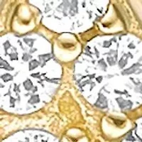 Lab Created 1/3 ct. t.w. Created White Sapphire Star of David Pendant Necklace in 2 Micron Gold Plated Silver