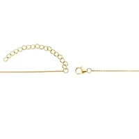 Lab Created 1/3 ct. t.w. Created White Sapphire Star of David Pendant Necklace in 2 Micron Gold Plated Silver