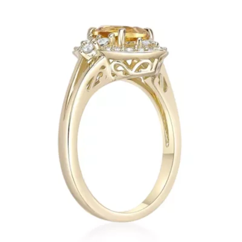 Lab-Created Sapphire & Gemstone Ring 2 micron 18k Gold-Plated Sterling Silver