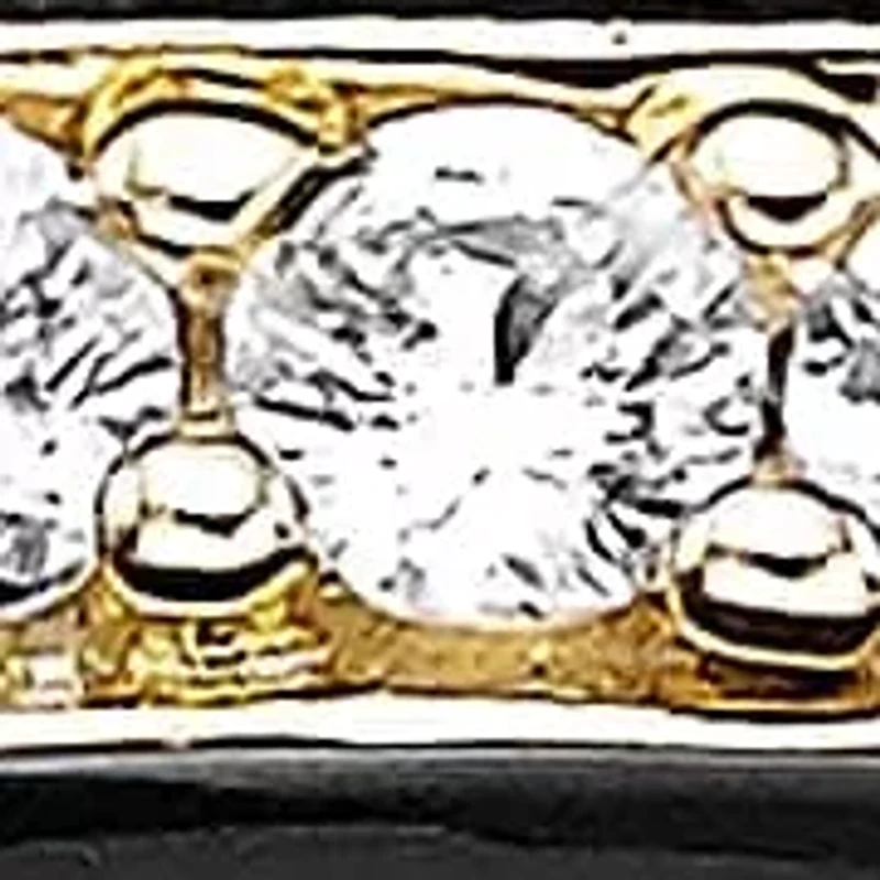 Sterling Silver Black Onyx & Lab-Created White Sapphire Ring