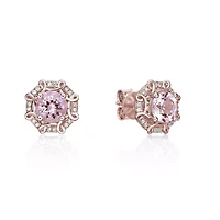 1.8 ct. t.w. Morganite and 1/8 ct. t.w. Diamond Earrings in 10K Rose Gold