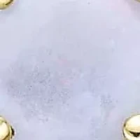 10K Gold Opal & 1/8 Carat T.W. Diamond Earrings