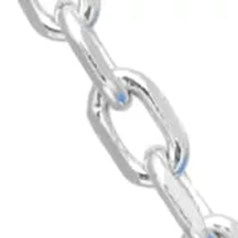 3 1/5 ct. t.w. Created Blue Opal Heart Pendant in Sterling Silver
