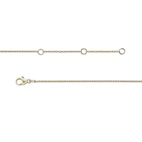 1/4 ct. t.w. Diamond Circle and Bar Lariat Necklace in Gold Plated Sterling Silver
