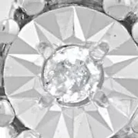 1/10 ct. t.w. Diamond Cross Pendant in Sterling Silver