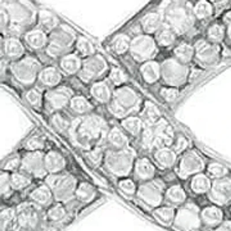 Diamond Accent Infinity Necklace in Sterling Silver