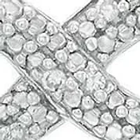 Diamond Accent Infinity Necklace in Sterling Silver