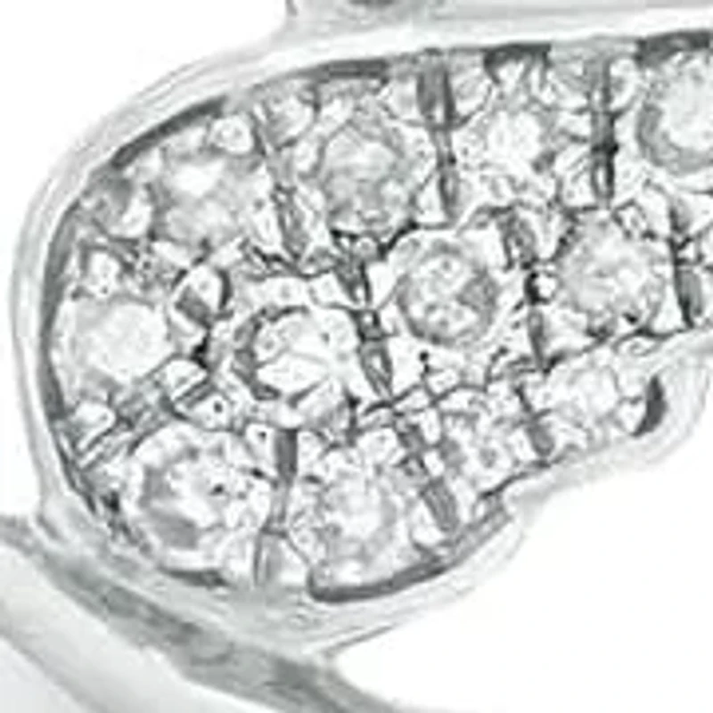 1/6 ct. t.w. Diamond Flying Dove Pendant in Sterling Silver