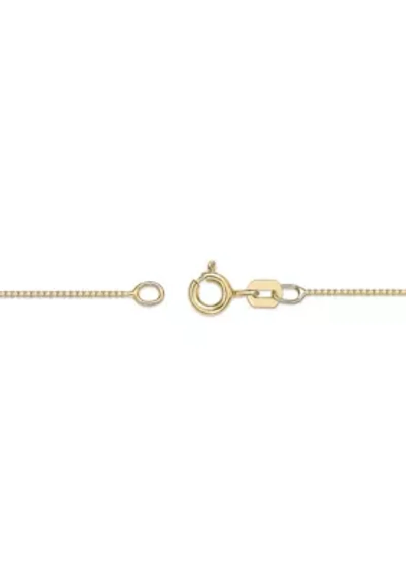 3/4 ct. t.w. Emerald and Diamond Accent Pendant in 10K ]Gold
