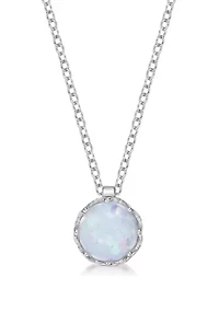 Gemstone Pendant Necklace Sterling Silver