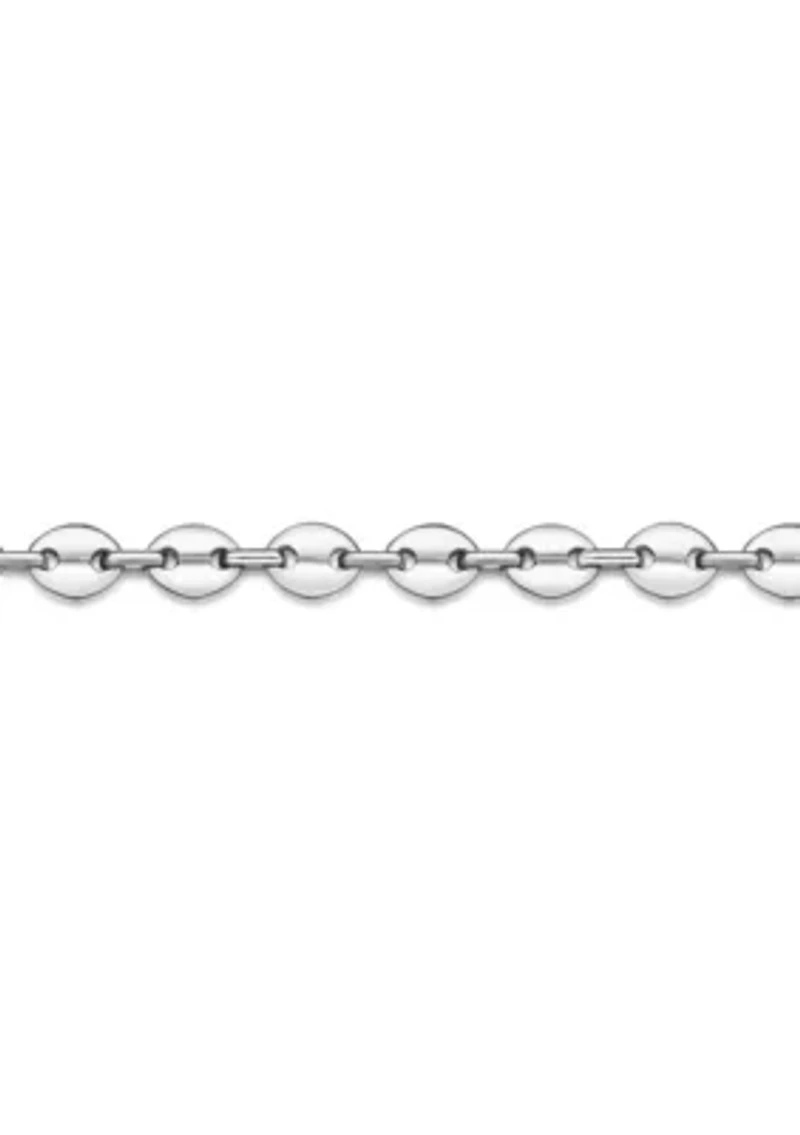 Stainless Steel 9" Coin Link Chain Bracelet